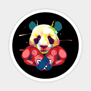 Cool Boxing Panda Love Panda Magnet
